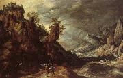 KEUNINCK, Kerstiaen Landscape wiht Tobias and the Angle oil